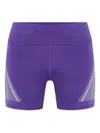 Adidas By Stella Mccartney Reflective-stripe Running Shorts In Blue
