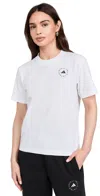 Adidas By Stella Mccartney Logo-print Short-sleeved T-shirt In White
