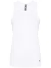 Adidas By Stella Mccartney Ribbed Tank Top In White