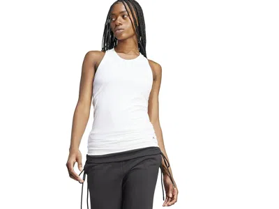 Adidas By Stella Mccartney Rib Tank Top In3623 In White