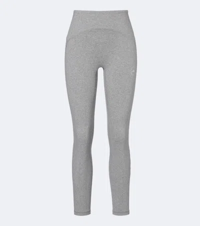 Adidas By Stella Mccartney Ruched Leggings In Gray