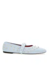 Adidas By Stella Mccartney Ryder Ballerina With Studs In Blue