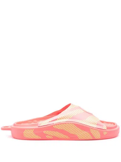 Adidas By Stella Mccartney Adidas By Stella Mc Cartney Printed Rubber Slides In Green