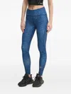 Adidas By Stella Mccartney Scattered-print Leggings In Blue