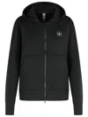 Adidas By Stella Mccartney Scuba Black Polyester Blend Sweatshirt In Black