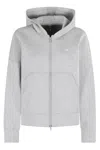 Adidas By Stella Mccartney Hooded Zip-up Jacket In Brown