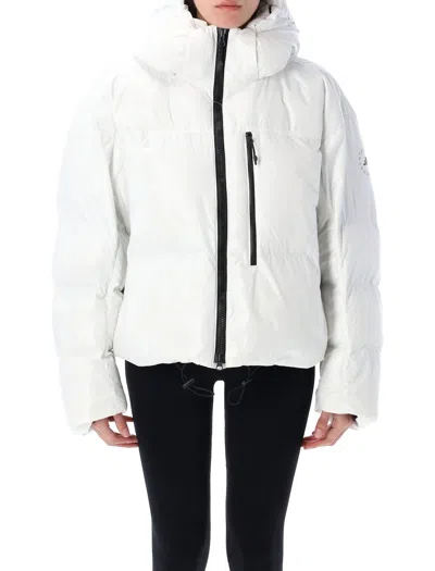 Adidas By Stella Mccartney Short Puffer Jacket In White