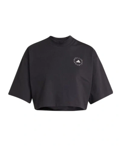 Adidas By Stella Mccartney Short-sleeved T-shirt In Black