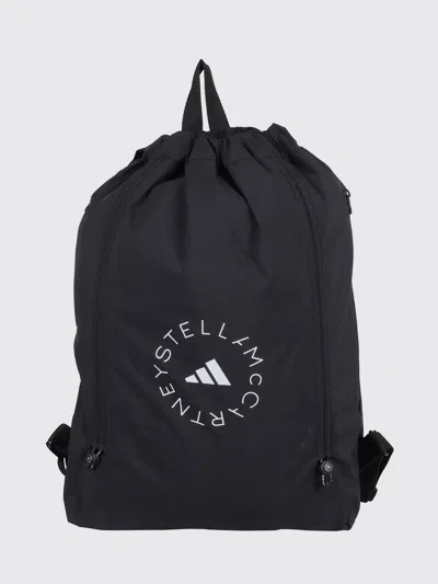 Adidas By Stella Mccartney Recycled Fabric Gym Backpack In Black