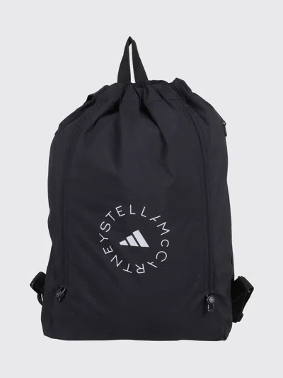 Adidas By Stella Mccartney Recycled Fabric Gym Backpack In Black