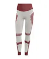 Adidas By Stella Mccartney Truenature Ribbed Stretch Recycled Jacquard-knit Leggings In Gray