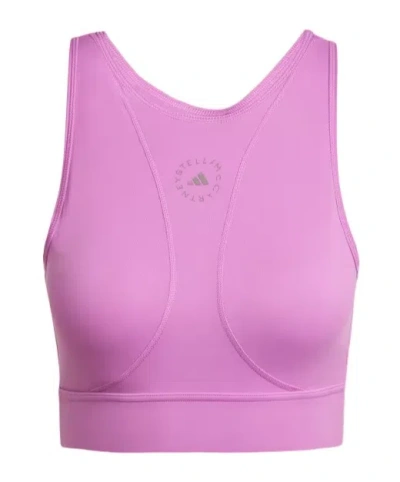 Adidas By Stella Mccartney Sleeveless Crop Tank Top In Purple