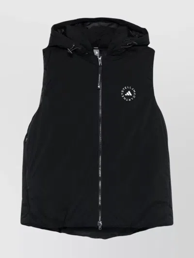 ADIDAS BY STELLA MCCARTNEY SLEEVELESS HOODED VEST SIDE POCKETS