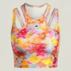 Adidas By Stella Mccartney Pr Printed Crop Tank In Multi
