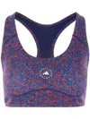 Adidas By Stella Mccartney Logo-print Top In Purple