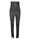 Adidas By Stella Mccartney Snake-print Leggings In Gray