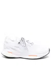 Adidas By Stella Mccartney Panelled-design Lace-up Sneakers In White