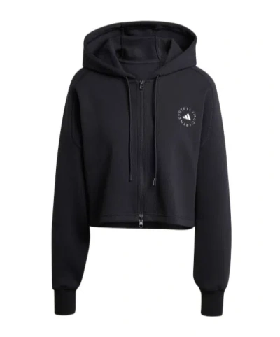 Adidas By Stella Mccartney Sports Short Hoodie In Black