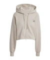 Adidas By Stella Mccartney Sports Short Hoodie In Nude