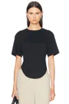Adidas By Stella Mccartney Elasticated-waist Organic-cotton T-shirt In Black