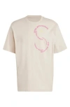 Adidas By Stella Mccartney Sportswear Organic Cotton Graphic T-shirt In White