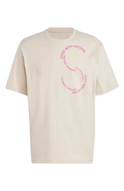 Adidas By Stella Mccartney Sportswear Organic Cotton Graphic T-shirt In White