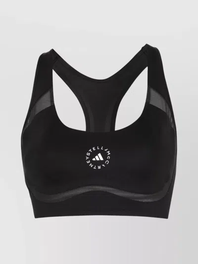 ADIDAS BY STELLA MCCARTNEY STELLA MCCARTNEY LOGO-PRINT SPORTS BRA