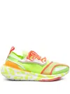 Adidas By Stella Mccartney Signal Green Trainers In Signal Green / Hazy Orange / Turbo