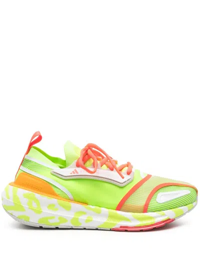Adidas By Stella Mccartney Signal Green Trainers In Signal Green / Hazy Orange / Turbo