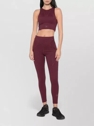 Adidas By Stella Mccartney Straight Sports Bra In Burgundy
