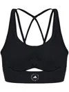 Adidas By Stella Mccartney Top Bra Da Yoga Truestrength In Black