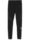 Adidas By Stella Mccartney Asmc Stripe-detail Leggings In Black