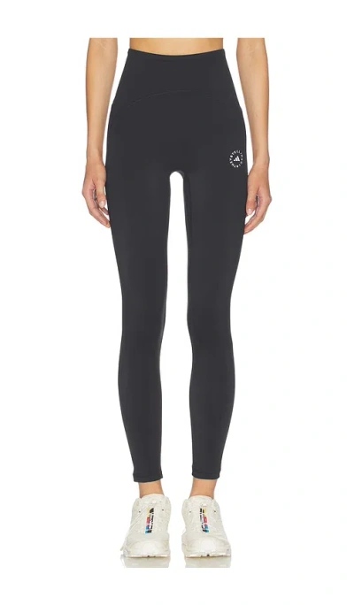Adidas By Stella Mccartney Studio Ruched Legging In Black