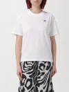 Adidas By Stella Mccartney Logo-print Short-sleeved T-shirt In White