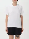Adidas By Stella Mccartney Logo Printed Crewneck T-shirt In Weiss