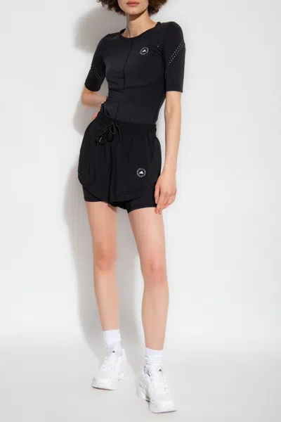 Adidas By Stella Mccartney T-shirt With Logo In Black