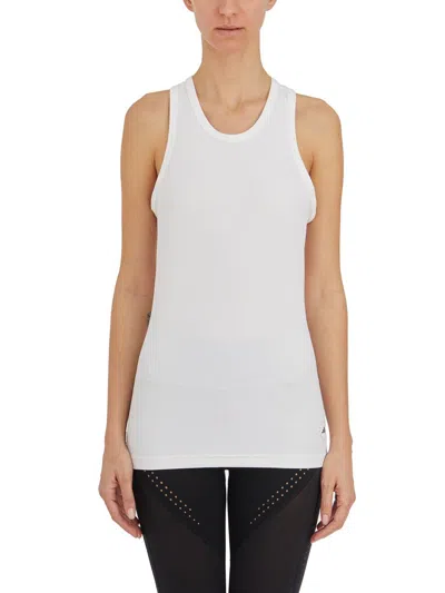 Adidas By Stella Mccartney Ribbed Top In White