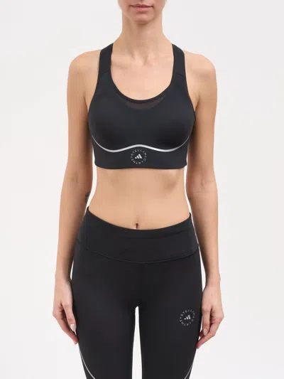 Adidas By Stella Mccartney High Support Running Sports Bra In Black