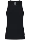 Adidas By Stella Mccartney Fine-ribbed Tank Top In Black