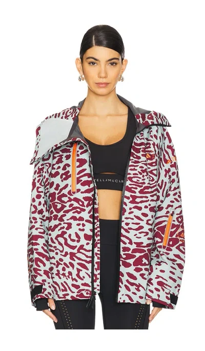 Adidas By Stella Mccartney Tn 2l Jacket In Light Blue