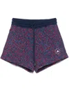 Adidas By Stella Mccartney Printed Terry Shorts