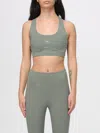 Adidas By Stella Mccartney Power Impact Sports Bra In Gray