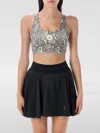 Adidas By Stella Mccartney Adidas By Stella Mc Cartney Top Grey In Animal Print