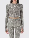 Adidas By Stella Mccartney Printed Leggings In Gray