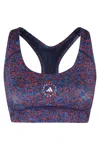 Adidas By Stella Mccartney Logo-print Top In Purple