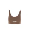 Adidas By Stella Mccartney Top In Brown