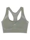 Adidas By Stella Mccartney Racer-back Sports Bra In Green