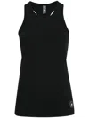 Adidas By Stella Mccartney Fine-ribbed Tank Top In Black