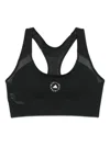 Adidas By Stella Mccartney Racer-back Sports Bra In Black