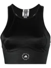 Adidas By Stella Mccartney Asmc True Purpose Crop Training Bra Top In Black